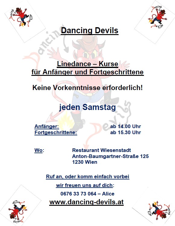 Folder Linedance-Kurse für Anfänger und Fortgeschrittene Folder Linedance-Kurse für Anfänger und Fortgeschrittene